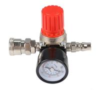 BEAZOOM Kit valvola di controllo della pressione dell'aria da 1/4 di pollice con manometro, regolatore 175 PSI per uso pneumatico domestico e professionale (quattro fori 2)