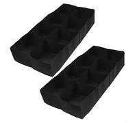 BEAZOOM Letto da giardino rialzato in tessuto per esterni, con design a griglia a 8 gradi e materiale traspirante, per coltivare patate, verdure, fiori, erbe aromatiche su balcone o patio, colore nero