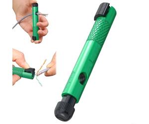 BEAZOOM Organizer compatto per cavi Cat5e per Cat6 Cat7, efficiente spellafili e raddrizzatore con tecnici IT della lama SK5, verde