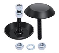 BEAZOOM Pattini da neve resistenti per aratri ATV, in acciaio temprato, resistenti alla ruggine, con hardware, colore nero, 15 x 6 x 6 cm, coppia per una maggiore durata