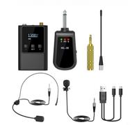 BEAZOOM per doppio sistema di microfoni wireless microfoni a condensatore portatili audio chiaro parlare in pubblico karaoke registrazione video nero