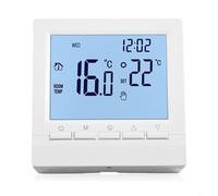 BEAZOOM Regolatore digitale LCD della temperatura ambiente per sistemi di riscaldamento centralizzato, termostato blocco di sicurezza per bambini e protezione antigelo, funzionamento a batteria per il