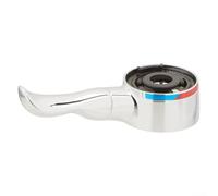 BEAZOOM RP70640 Maniglia per rubinetto cromata, kit di ricambio a leva singola in ottone per serie 17, facile da installare, maniglia per rubinetto da bagno, argento