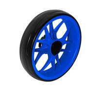 BEAZOOM Ruota per carrello Push-Pull da 25,4 cm con asse da 10 mm, schiuma EVA per ruote di ricambio, plastica per mozzo nero