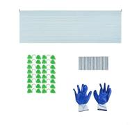 BEAZOOM Rust- Cerchi di supporto per piante in fibra di vetro per serra e giardino, pali regolabili con clip e guanti, per la crescita di ortaggi e fiori (set da 63 pezzi) (D)