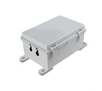 BEAZOOM Scatola resistente impermeabile IP66 per prese esterne, custodia in ABS resistente al calore con fori di montaggio, copertura solare per uso industriale e giardino (220 x 170 x 110 mm)