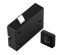 BEAZOOM Serratura elettronica per cassetti nascosti con riconoscimento delle impronte digitali, per controllo APP Tuya, armadietto in metallo di sicurezza per casa, ufficio, nero (A senza app)