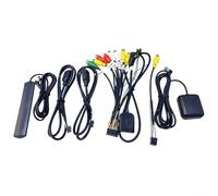 BEAZOOM Set di cavi video USB per navigazione, display posteriore, con slot per scheda SIM e ingresso antenna GPS, adatto per la maggior parte dei veicoli (con antenna)
