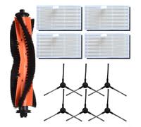 BEAZOOM Set di ricambi per aspirapolvere MONSGA MS1 MAX Robot, include spazzola principale, spazzole laterali e filtri, 1 spazzola principale, 4 filtri, 6 spazzole laterali, da installare