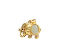 BEAZOOM Sofisticata collana con medaglione portafortuna in giada bianca, una perfetta miscela di arte e stile (1)