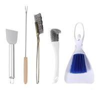 BEAZOOM Spazzola per la pulizia della gabbia degli uccelli in acciaio inossidabile con forchetta e spatola per parrocchetti, pappagalli a coda lunga e gabbie per animali domestici