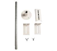 BEAZOOM Staffe regolabili per radiatore in ghisa, 41-46 cm, per piedini di supporto in acciaio resistente per radiatori a colonna, bianco (coppia) (1 pezzo)