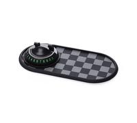 BEAZOOM Tappetino antiscivolo per cruscotto auto, con supporto per telefono, rotazione di gradi, tappetino riutilizzabile in PVC con targa per la privacy, per nero e grigio