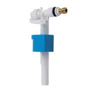 BEAZOOM Valvola di riempimento cisterna con connettore in ottone G3/8 e G1/2, controllo della quantità d'acqua regolabile per WC in plastica o porcellana, bianco