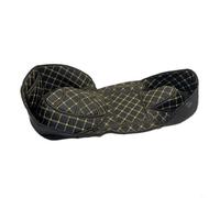 BEAZOOM VOGE SR4 MAX Cuscino per sedile, imbottitura ammortizzante e fodera per contenitore, accessorio interno moto in cotone e pelle nera, 40 x 35 x 8 cm