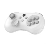 BEAZOOM Wireless 6 pulsanti per Arcade Fight con effetto Hall Joystick, altezza keycap personalizzabile, interruttore trigger PC (bianco + ricevitore)