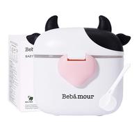 Bebamour Formula Dispenser Portatile Dispenser di Latte in Polvere Contenitori Snack con Paletta e Livellatore,460 ML,New Black