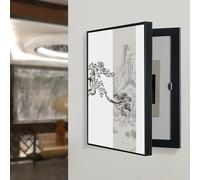 BEBANE Copertura decorativa per quadro elettrico, scatola interruttore del contatore a ribalta, copertura rimovibile per quadro elettrico, decorata con motivi floreali(G,50 * 70cm/19.7 * 27.6in)