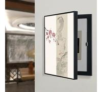 BEBANE Copertura decorativa per quadro elettrico, scatola interruttore del contatore a ribalta, copertura rimovibile per quadro elettrico, decorata con motivi floreali(B,60 * 80cm/23.6 * 31.5in)