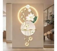 BEBANE Decorazione artistica da parete 3D, decorazione artistica da parete 3D, pittura decorativa a LED in rilievo 3D, per casa, ingresso, alimentazione a spina(N,60 * 136cm/23.6 * 53.5in)