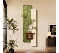 BEBANE Decorazione murale 3D con luci a LED, Decorazione murale in Pietra arenaria, caratterizzata da Un Design idroponico, Adatta a camere da Letto, Presa di Corrente(B,33 * 100cm/13 * 39.4in)