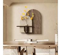 BEBANE Decorazione murale 3D con luci LED dai Toni Caldi, Texture in arenaria, Arredamento Moderno per la casa, Adatta a camere da Letto, Alimentazione a Spina(C,50 * 50cm/19.7 * 19.7in)