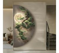 BEBANE Decorazione murale stereoscopica 3D, Scultura murale Creativa con Paesaggio, con luci a LED, Adatta per camere da Letto, soggiorni, e Alimentazione elettrica(E,80 * 160cm/31.5 * 63in)