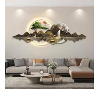 BEBANE Quadro Decorativo murale 3D, Pittura Decorativa Moderna per la casa con luci LED, Decorazione 3D per Il Soggiorno, per Soggiorno, Camera da Letto, Ingresso(A,120 * 40cm/47.2 * 15.7in)
