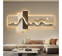 BEBANE Quadro Luminoso LED ad Atmosfera, Decorazione Moderna per Parete Dietro Il Divano, Quadro Artistico da Parete con Illuminazione, Adatto per Soggiorno, Camera(C,150 * 67cm/59 * 26.4in)