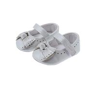 Bebe'/ballerina neya argento con fiocco