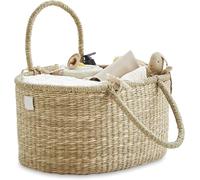 BEBE BASK Organizer per pannolini, realizzato a mano in alghe marine biologiche, lussuoso cestino per pannolini, grazioso cestino per pannolini per neonati e bambini