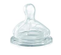 Bébé Confort Perfect Sense Tettarella a Base Larga in Silicone, Flusso Medio, 0 Mesi +, Misura M, 2 Pezzi