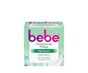 bebe Cura opacizzante 50 ml, idrata 24 ore per pelli miste con tè verde