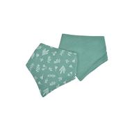 Bébé Douceur Bandana - Bavaglini in 100% garza di cotone, 16 x 41 cm, colore: Verde scuro