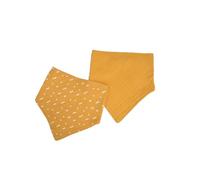 Bébé Douceur, Bandana - Bavaglini in 100% garza di cotone, 16 x 41 cm, senape