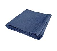 Bébé Douceur, Lenzuolo con angoli, 100% garza di cotone, 70 x 140 cm, blu scuro