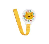 BEBE DOUCEUR, Leopard Savana - Gancio per ciuccio, con fissaggio a clip, diametro: 5 cm