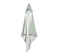 Bébé Douceur, Mantello da bagno in garza di cotone + spugna, 75 x 75 cm, celadon