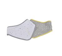 Bébé Douceur, Set di 2 bavaglini Bandana, 100% cotone, 16 x 41 cm, Essen'Ciel