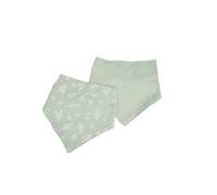 Bébé Douceur Set di 2 bavaglini Bandana, 100% garza di cotone, 16 x 41 cm, Celadon