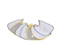 Bébé Douceur, Set di 7 bavaglini settimanali con lacci in poliestere, 17,5 x 17,5 cm, Essen'Ciel