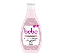 bebe Gel doccia idratante per la cura della pelle con burro di karitè e olio di mandorle per pelle secca, confezione da 6 (6 x 250 ml)
