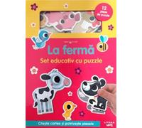 Bebe invata. La ferma. Set educativ cu puzzle