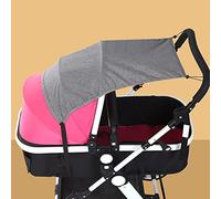 Bebeachat - Parasole universale per passeggino anti UV UPF50+, coperta da sole, impermeabile, antivento e traspirante, per culla, colore: Madonna