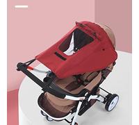 Bebeachat - Parasole universale per passeggino Canopy con protezione solare per carrozzina, regolabile in vela UPF50+, anti UV, per madreperla con Lucarne e ali