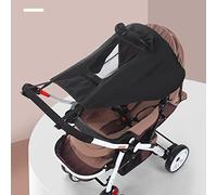 Bebeachat - Parasole universale per passeggino Canopy con protezione solare per carrozzina, regolabile in vela UPF50+, anti UV, per madreperla con Lucarne e ali