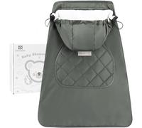 Bebear Rivestimento invernale per portabebè caldo, universale, con cappuccio, per tutte le stagioni (New Type Grey)