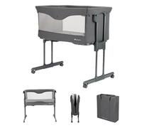 Bebeconfort Amara, Culla neonato fianco letto, 0-6Mesi, 0-9kg, Culla co-sleeping, Lettino Neonato 2 in 1, Chiusura compatta in 3 secondi, Facile da spostare, Borsa per il Trasporto, Tinted Graphite