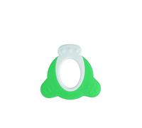 Bebeconfort Anello dentizione ergonomico per primi dentini incisivi, gioco dentizione neonato per massaggio gengivale, per bambini 4-12 mesi, verde e bianco