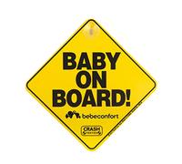 Bebeconfort Cartello per auto con scritta "Baby On Board", facile da installare tramite aspirazione, adesivo per auto, per finestra, dalla nascita